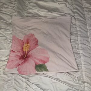 Hollister Light Pink Floral Tube Top